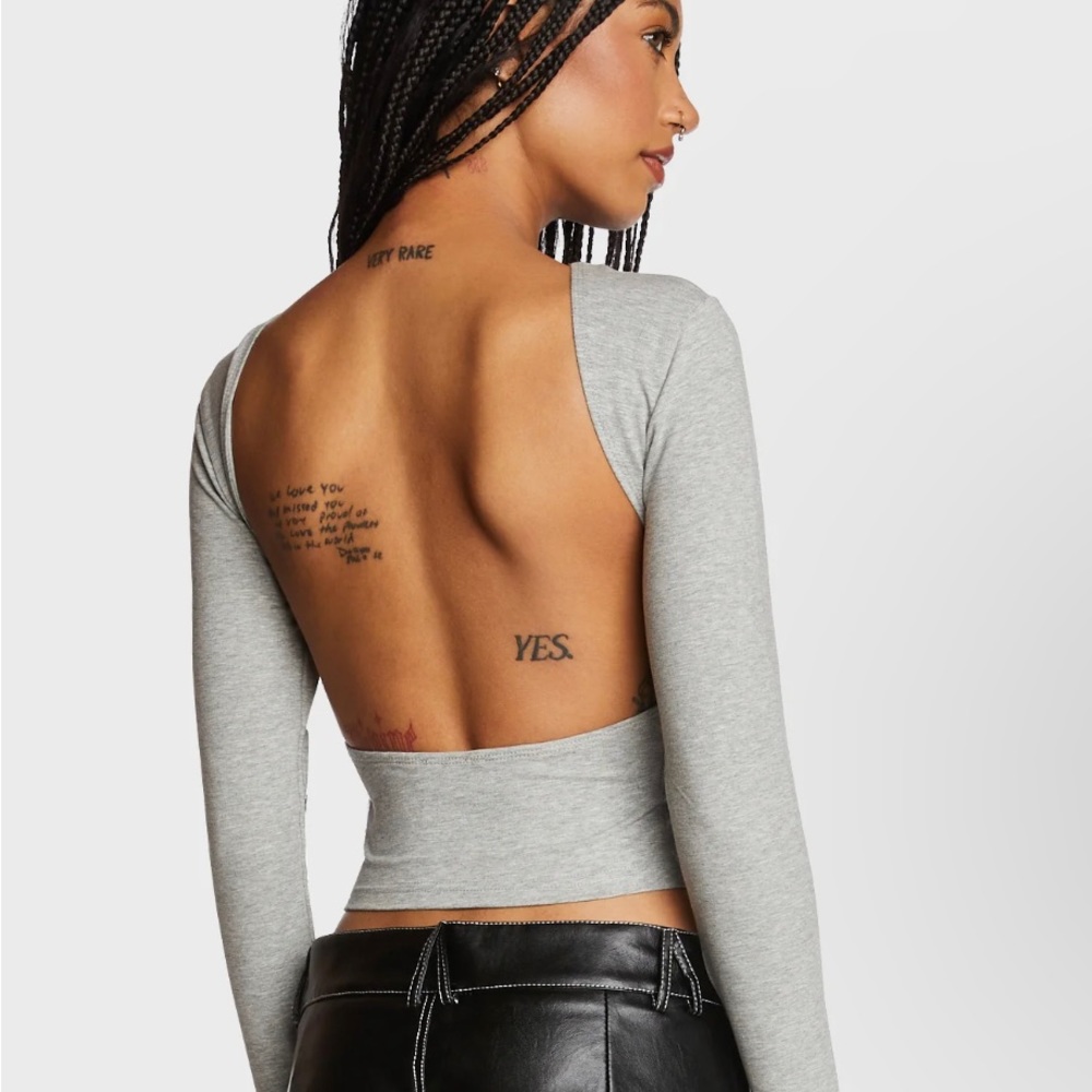 haven open back top